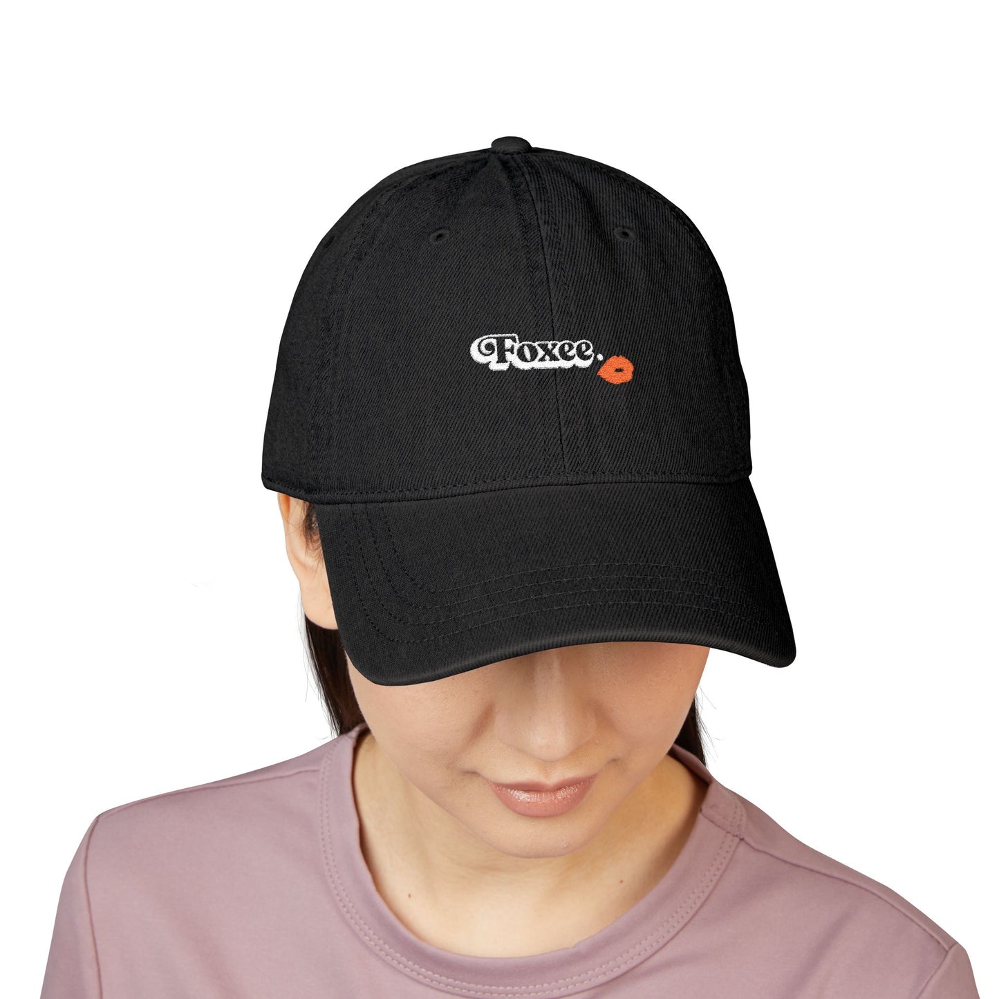 Foxee Embroidered Denim Hat