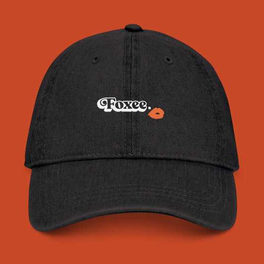 Foxee Embroidered Denim Hat